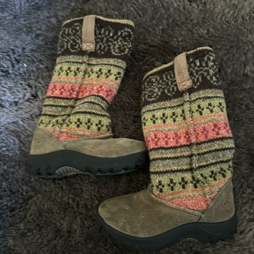 Keen sock boots booties kids size 8 toddler shoes knitted